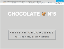 Tablet Screenshot of chocolateno5.com.au